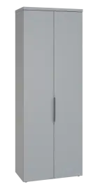 SISR 6 - 81 šatní skříň, 2-dveřová, výsuvné ramínko, 2170x800x400, šedá
